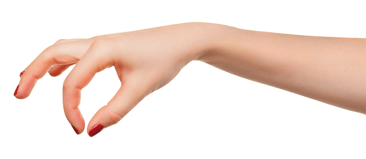 Hand that is holding a charm